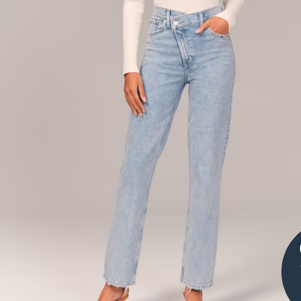 Abercrombie & Fitch, Curve Love, Ultra High Rise 90’s Straight Jean